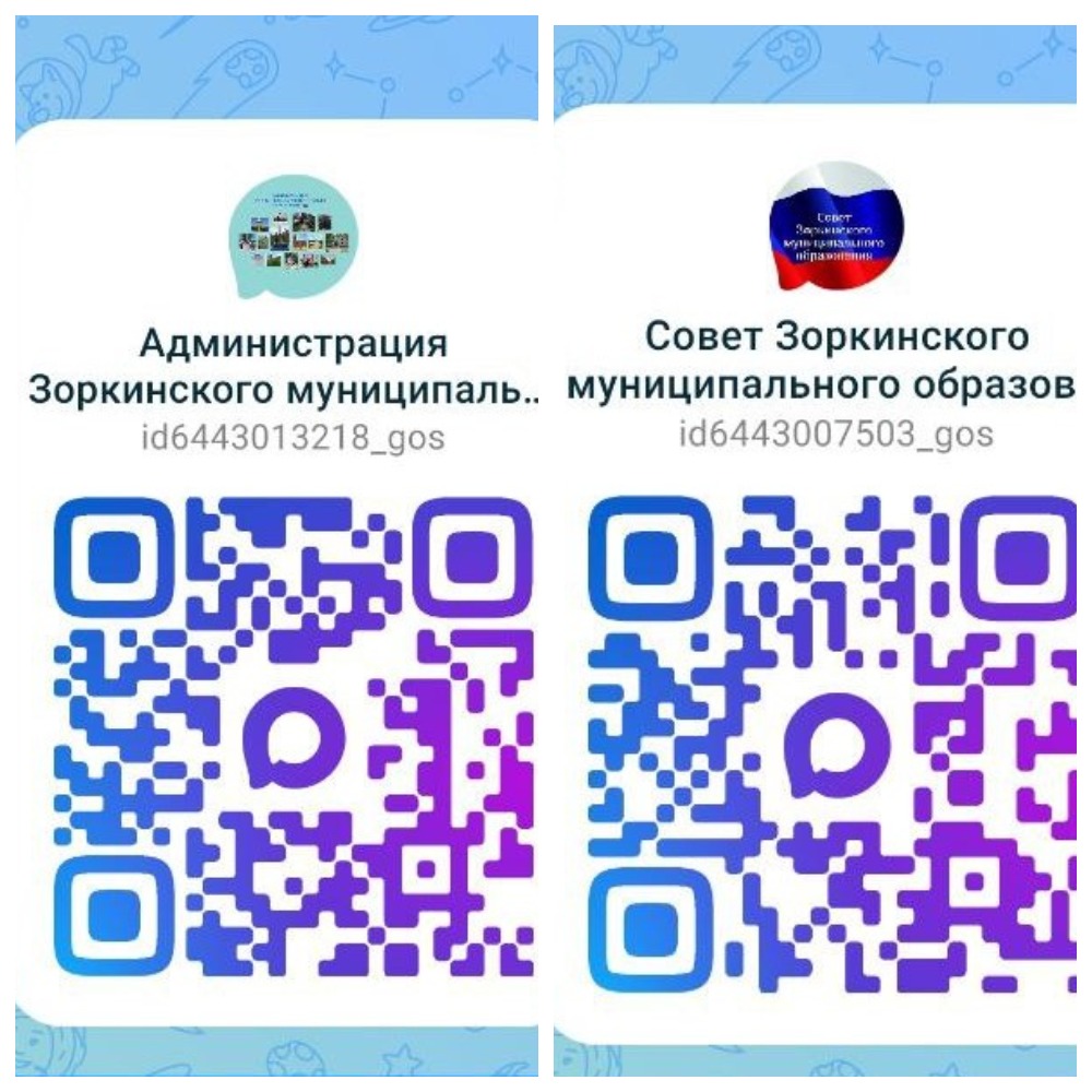 Официальные каналы администрации и Советов Зоркинского МО в мессенджере МАХ — подпишитесь сейчас.