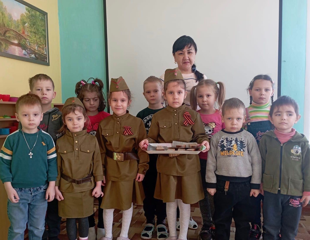 В детском саду с.Зоркино была проведена Всероссийская акция, посвященная блокадному хлебу..