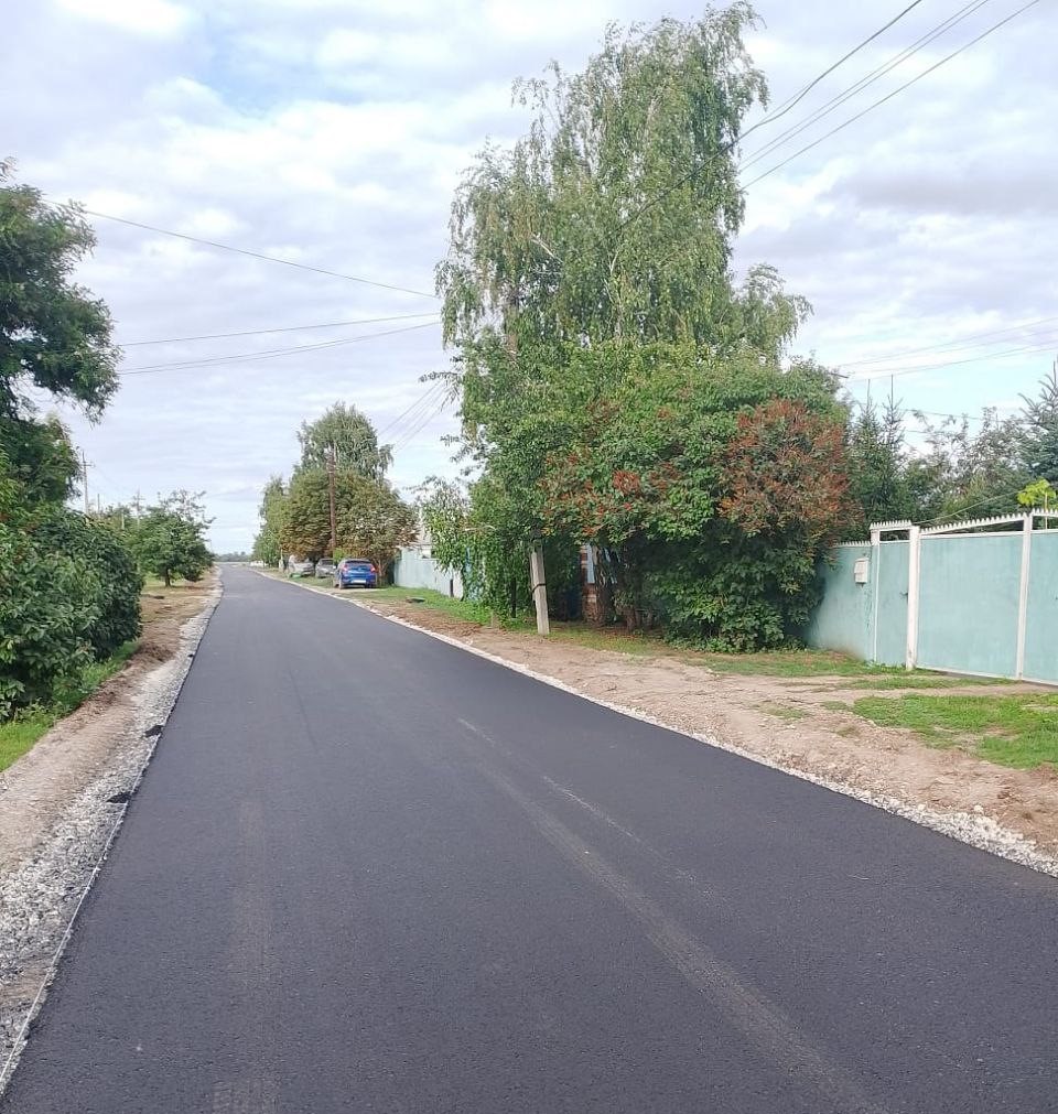 В с. Михайловка завершен ремонт дорожного полотна по ул. Фисенко..
