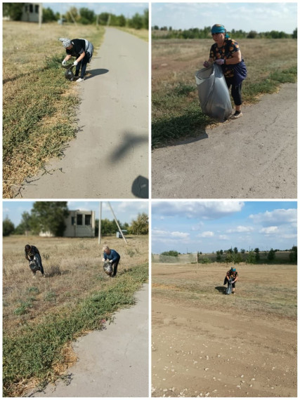 Уборка территории в с. Семёновка. Уборка территории в с. Семёновка.