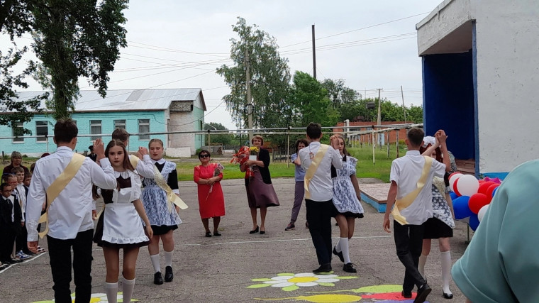 Последний звонок для выпускников 9 класса Филиал МОУ-СОШ с.Подлесное-ООШ с.Ястребовка????.