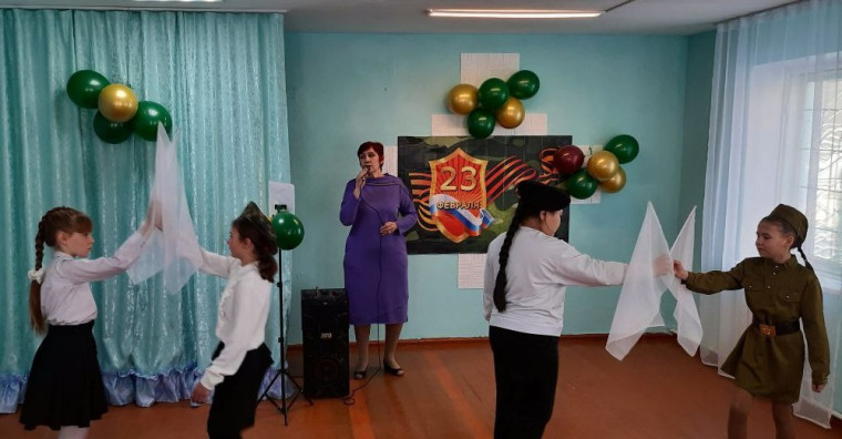 Патриотическое мероприятие ко Дню защитника Отечества в  Доме досуга с. Зоркино.